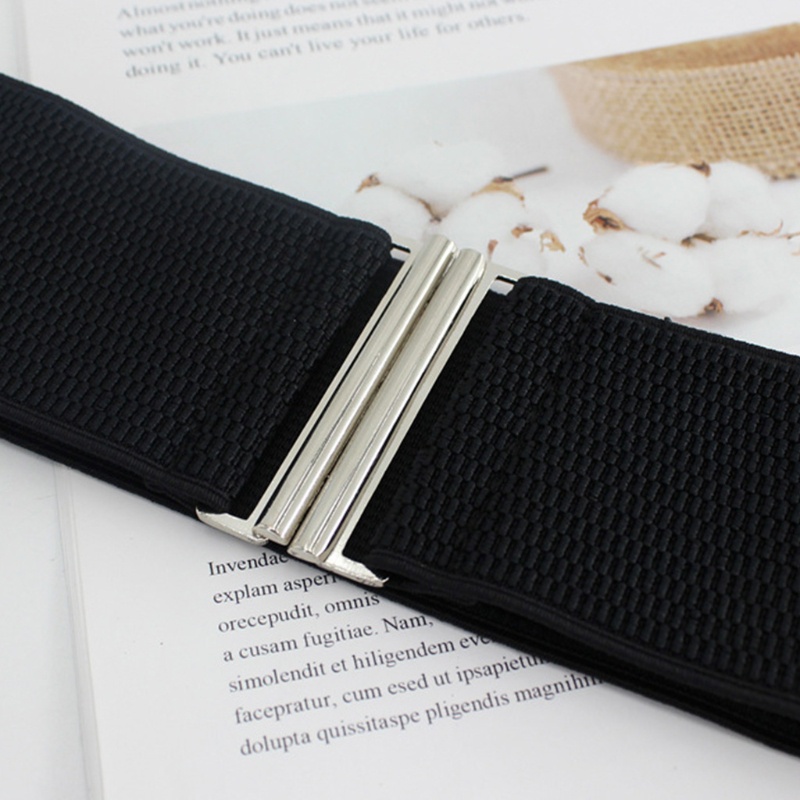 Dây thắt lưng bản rộng đàn hồi thời trang dành cho nữ