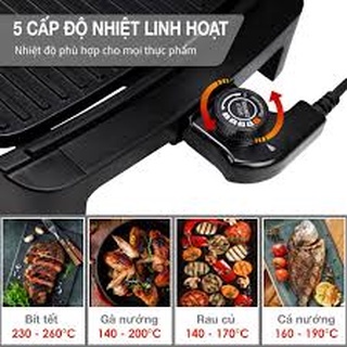 Bếp nướng điện không khói Lebenlang của Đức 2200W