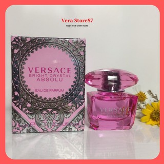 [xả kho] Nước hoa nữ versace bright crystal absolu 5ml hồng đậm