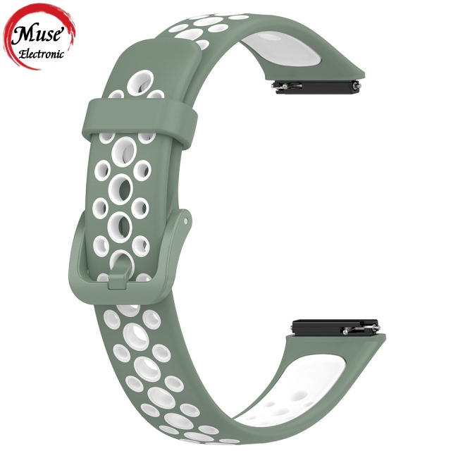 Dây Đeo Thay Thế Hai Màu Tương Phản Thoáng Khí Cho Đồng Hồ Huawei Band 7