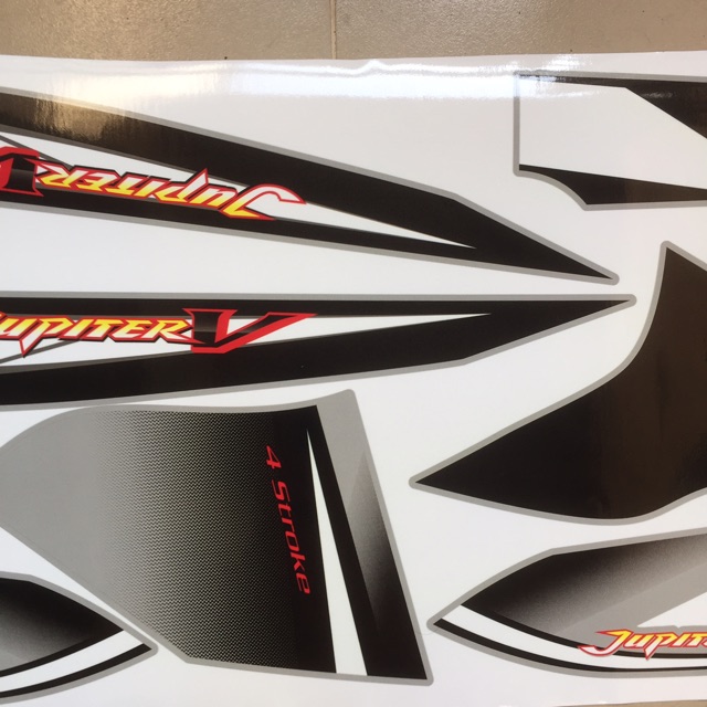Tem Jupiter V mẫu zin bạc đen - không bay màu