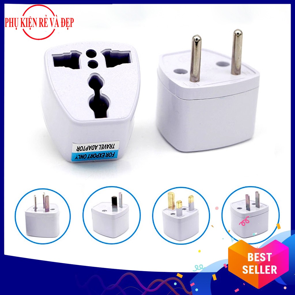 Ổ cắm - Phích Cắm Chuyển Đổi Đa Năng từ 3 chân thành 2 chân