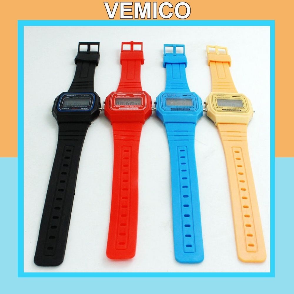 Đồng hồ nam nữ điện tử Shhors dây nhựa dẻo phong cách Hàn Quốc DH11