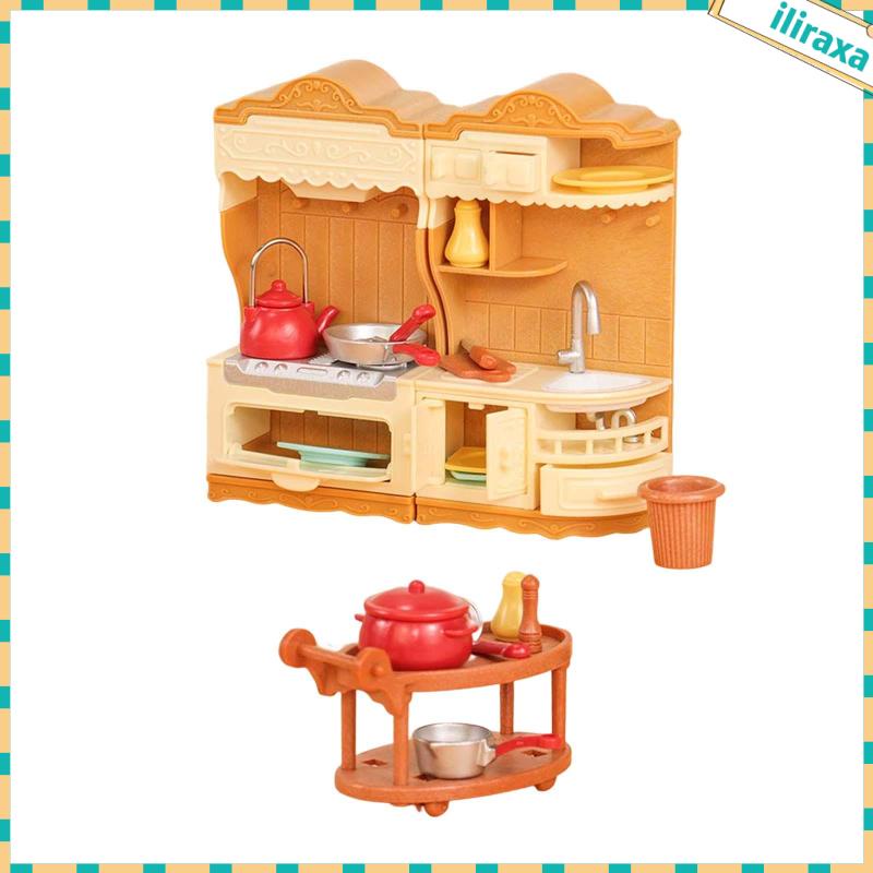 Bộ Đồ Chơi Nhà Bếp Cho Búp Bê 3 Tuổi