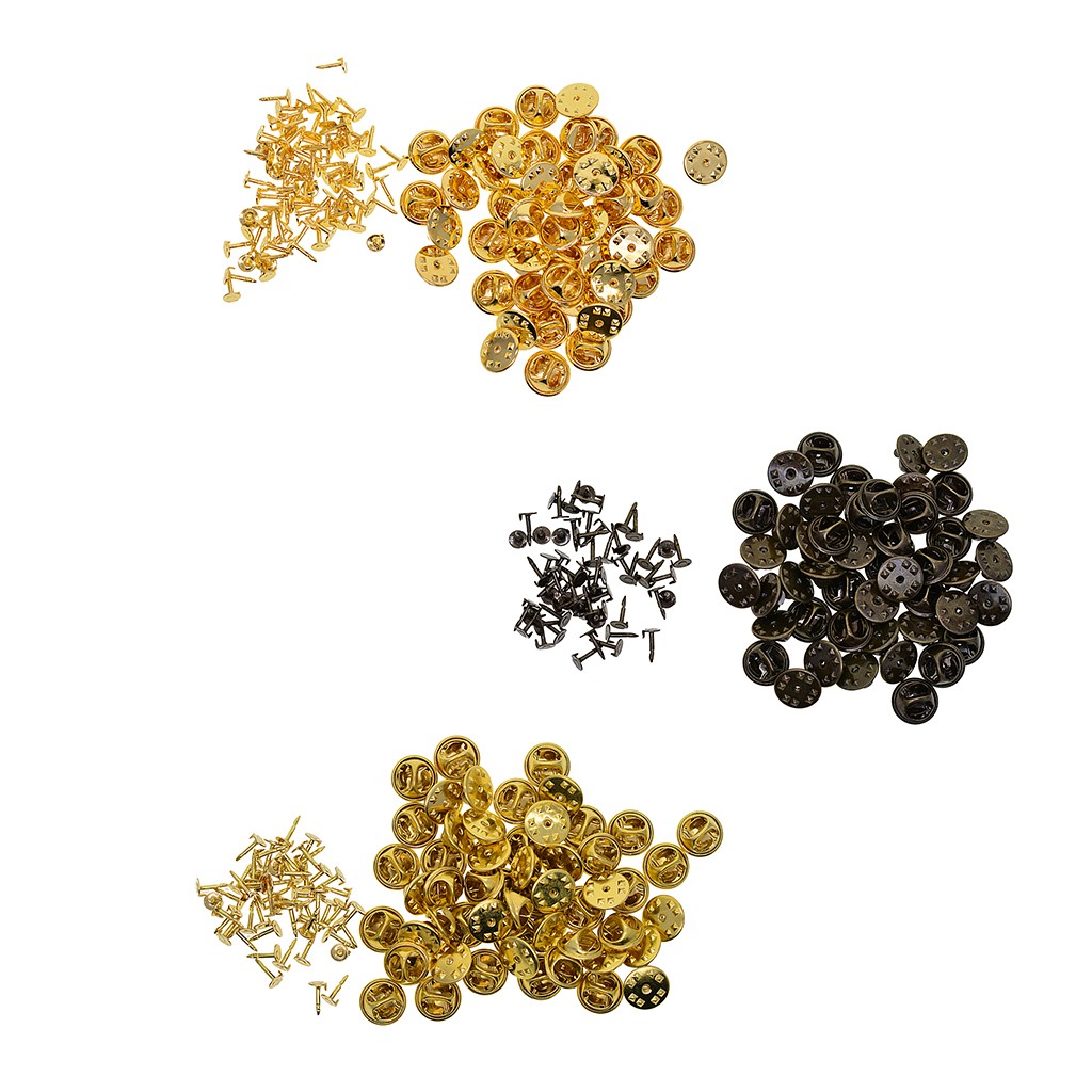 [Lzdhuiz] Cửa Hàng Bong Bóng 61 50x Chốt Cà Vạt Sau Bằng Đồng Thau Hình Bướm