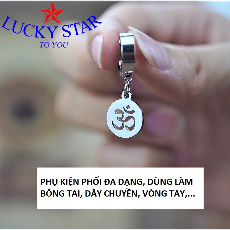 Nguyên liệu phụ kiện tự làm đồ trang sức thủ công tạo hình sáng tạo - Chữ Om