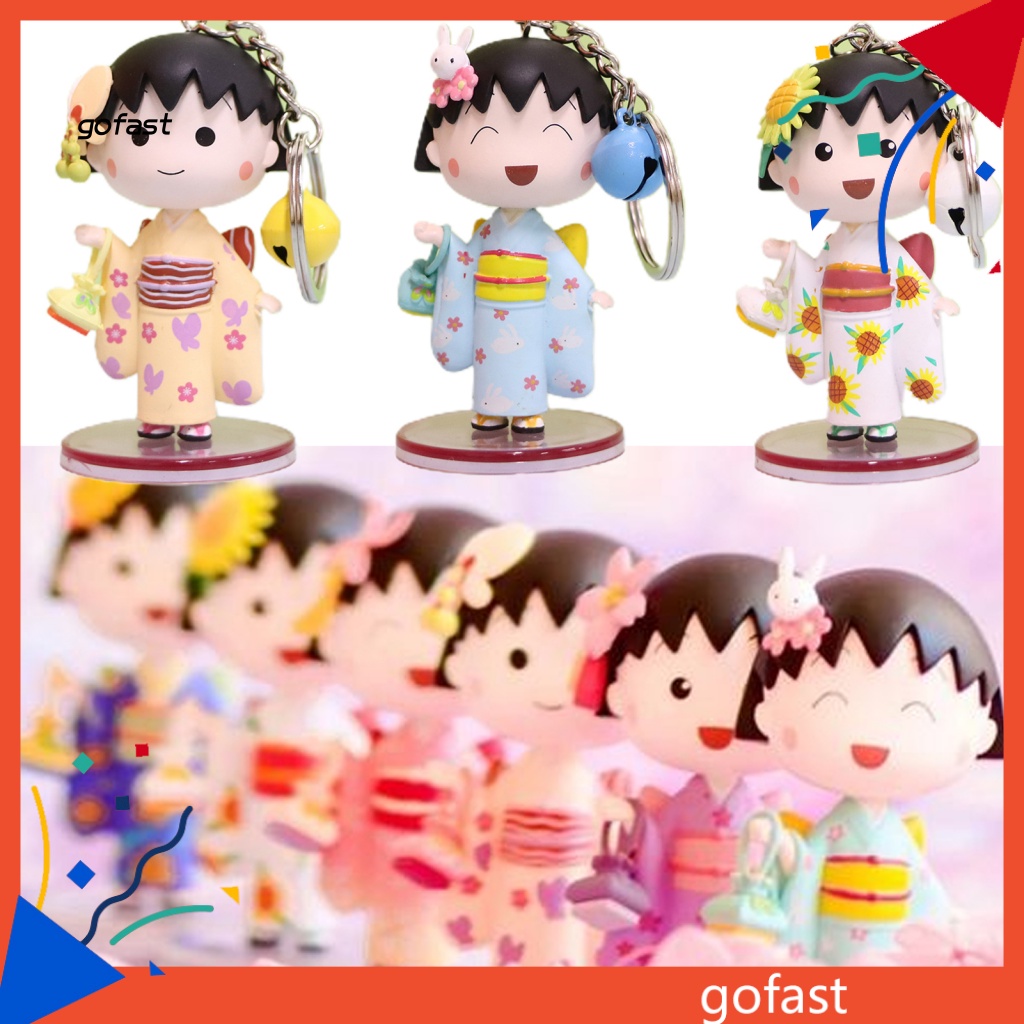 Giá Đỡ Chìa Khóa Chống Mài Mòn Hình Nhân Vật Maruko Sakura Momoko Maruko