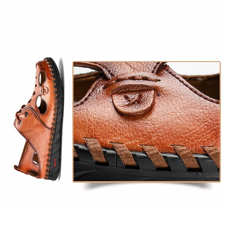 Summer Good material Men Shoes sandal Breathable hand Makes stitching durable