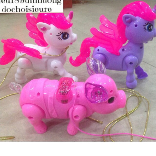 [Mã TOYSEP giảm 10% tối đa 15K đơn bất kỳ] Đồ chơi ngựa Pony, lợn Pig phát nhạc di chuyển