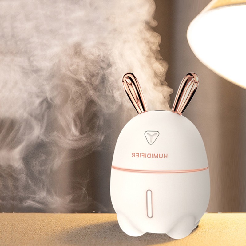 Fnelse Máy phun sương tạo độ ẩm 300ml thiết kế hình thỏ dễ thương