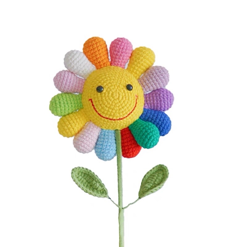 DIY Gói Nguyên Liệu Móc Cành Hoa Mặt Cười Nhiều Màu - 1 Cành- Quà Tặng Handmade Tự Làm Ý Nghĩa [Có hướng dẫn