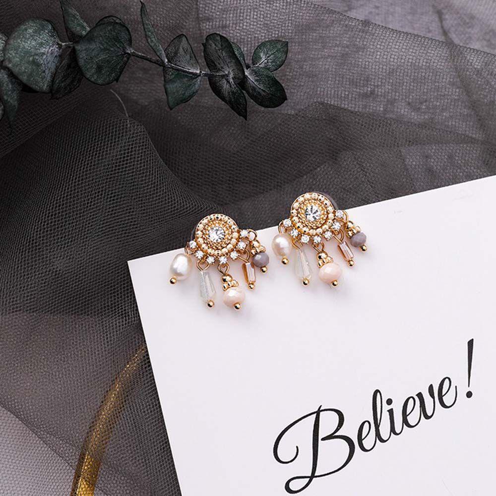 Hoa Tai Dáng Dài Phối Tua Rua Thiết Kế Sang Trọng Cho Nữ|Trang Sức Vòng Cổ