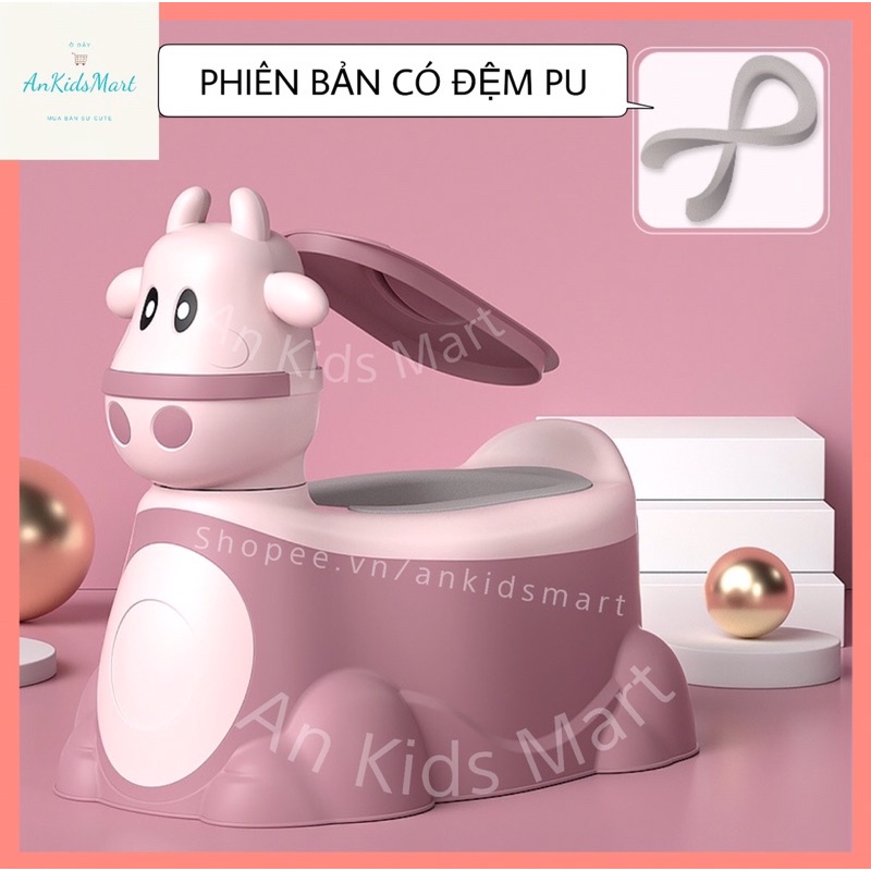 Bô vệ sinh cao cấp cho bé hình chú trâu siêu xinh