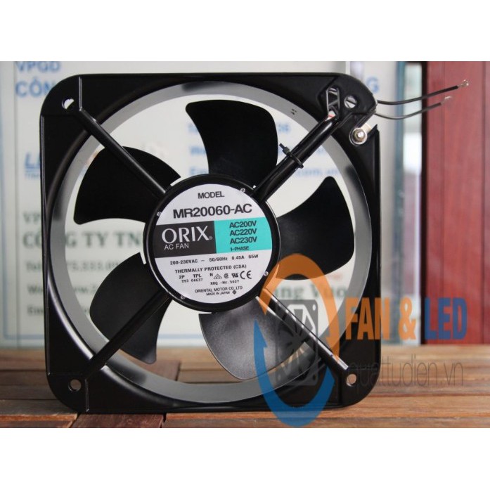 Quạt hút, quạt tản nhiệt máy tính ORIX JAPAN MR20060-AC, 220vac, 200x200x60mm