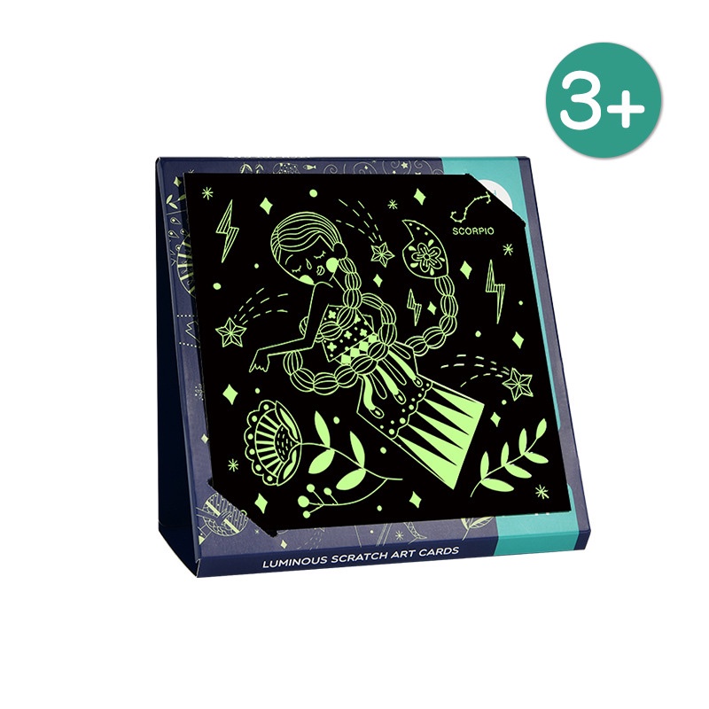 Tranh cạo nghệ thuật cho bé Scratch art card, chính hãng Mideer