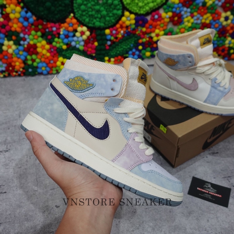 Giày Sneaker Jordan 1 Hight Zom Air CMFT “ Pink Oxfrod/ Celestine Blue” - Bản Best - Vnstoresneaker