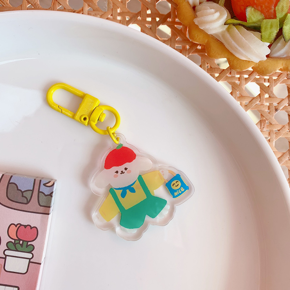 Móc khoá họa tiết hoạt hình dễ thương dùng gắn ba lô