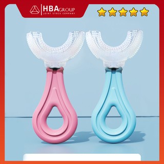 Bàn chải đánh răng silicon chữ u cho bé giá rẻ, vệ sinh răng miệng cho bé sạch sẽ, an toàn