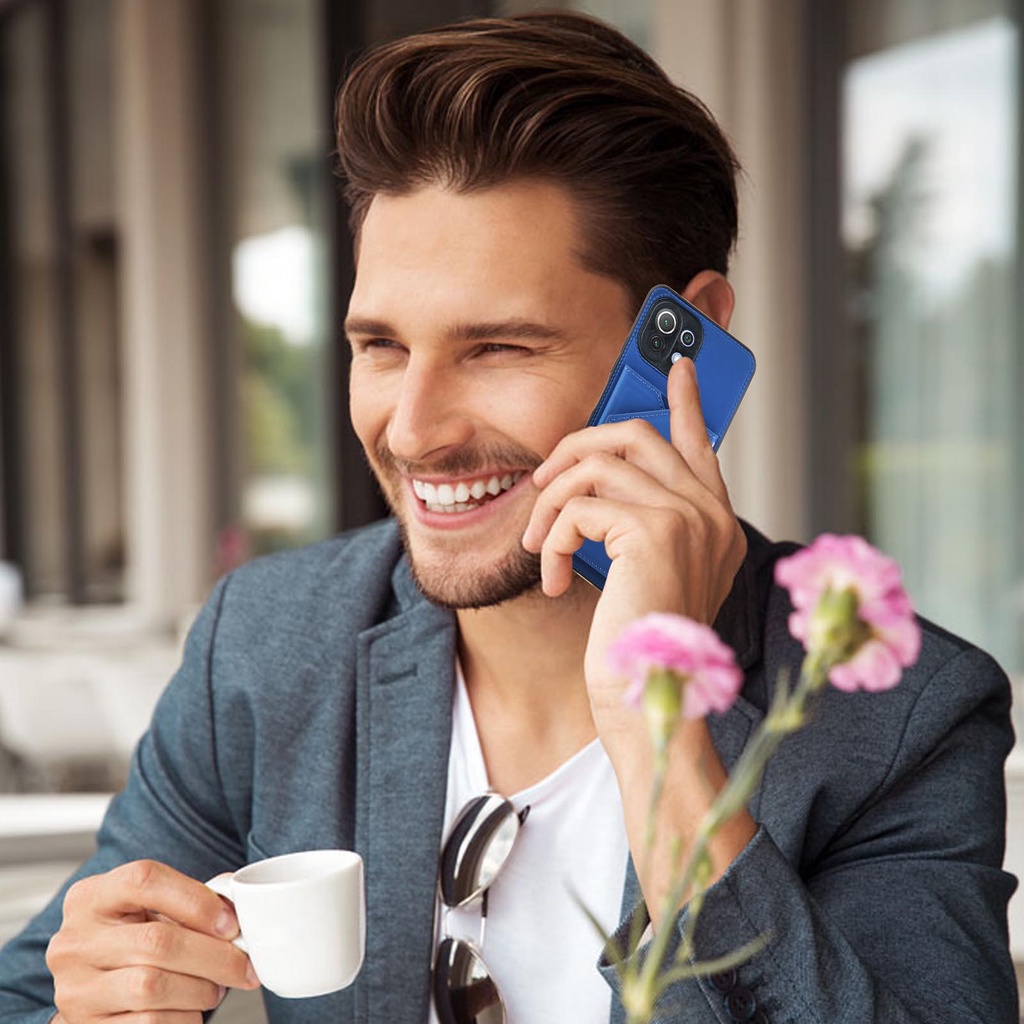 Bao Da Điện Thoại Kiểu Ví Tiền Cho Xiaomi Mi 11 10t Lite Ultra Pro Poco M3 11x Pro Redmi Note 10 5g