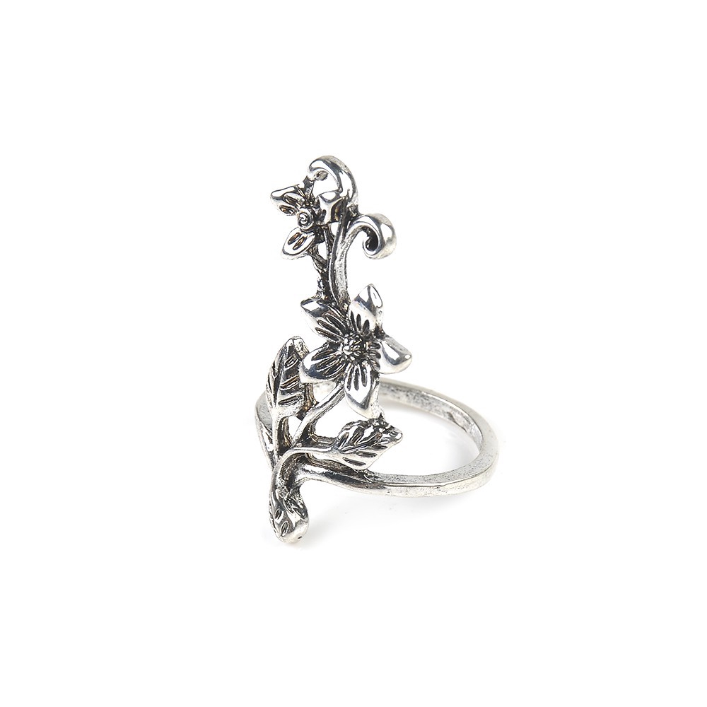 Set 4 Nhẫn Đốt Ngón Tay Hình Hoa Lá Phong Cách Boho Cổ Điển