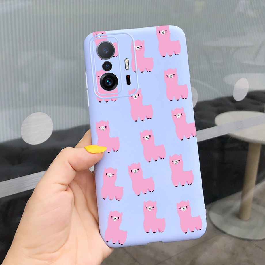 Ốp điện thoại silicone mềm dạng nhám họa tiết thời trang thích hợp cho Xiaomi 11T Pro Mi 11T 5G Xiaomi Mi11t Mi 11 T Pro