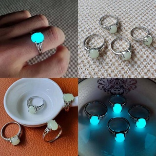 Nhẫn Hợp Kim Đính Đá Phát Sáng Thời Trang Cặp tình nhân Huỳnh quang