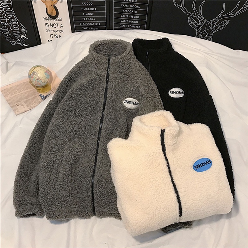 Áo khoác IELGY có đệm cotton dáng rộng phong cách Harajuku thời trang Hong Kong cho nữ