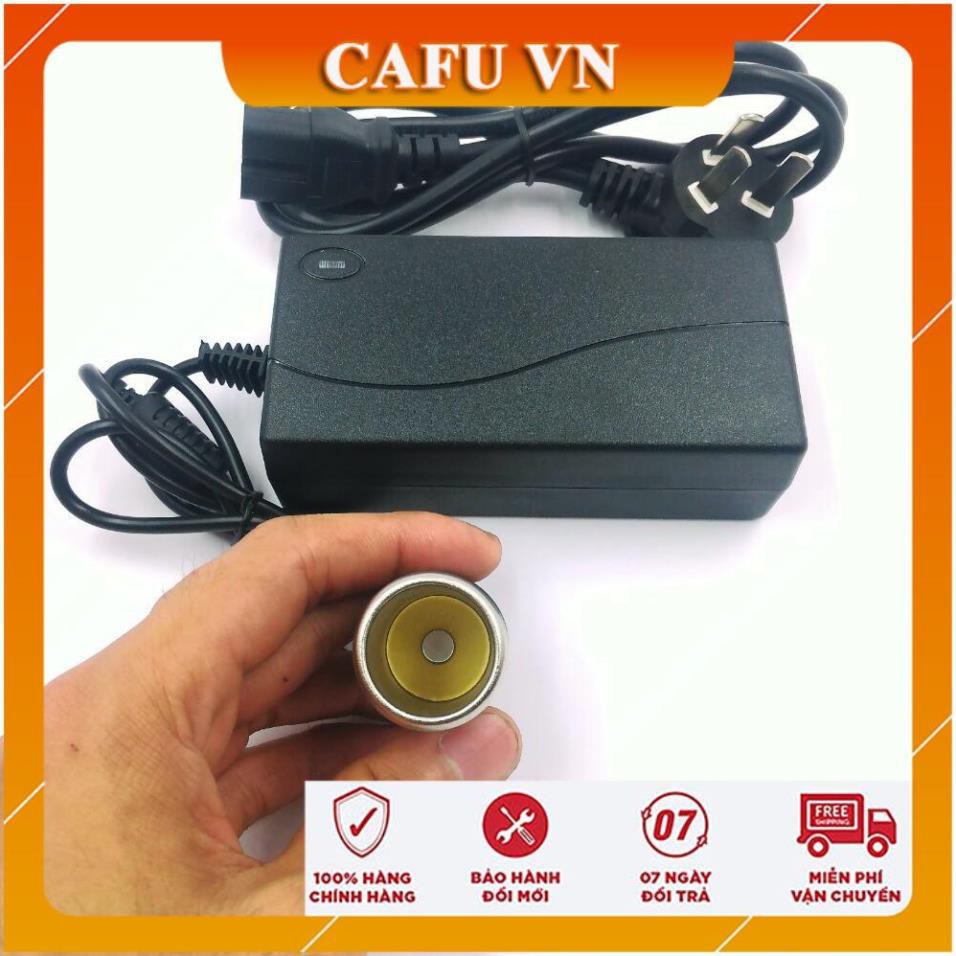 Bộ chuyển đổi nguồn chuyển đổi nguồn điện 220V sang 12V đầu tẩu thuốc chân tẩu đen - CAFU VN