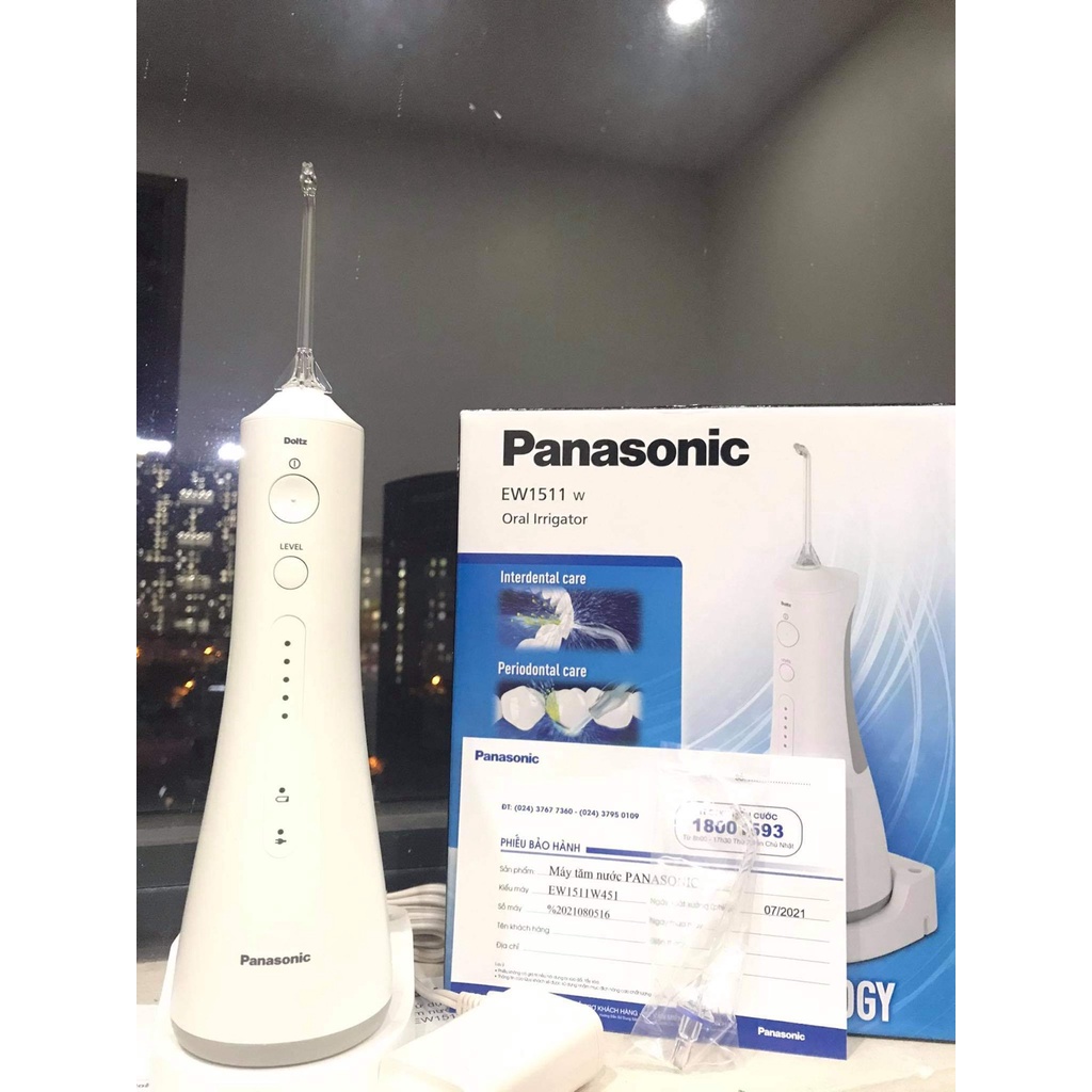 Combo Máy Tăm Nước Panasonic Ew1511 + 02 Đầu tăm Cho Người Niềng - Chính Hãng Panasonic VN