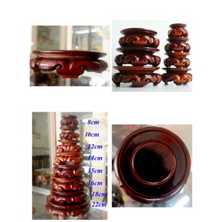Đôn gỗ tròn kê bát hương - tượng Phật ( Nhiều size )