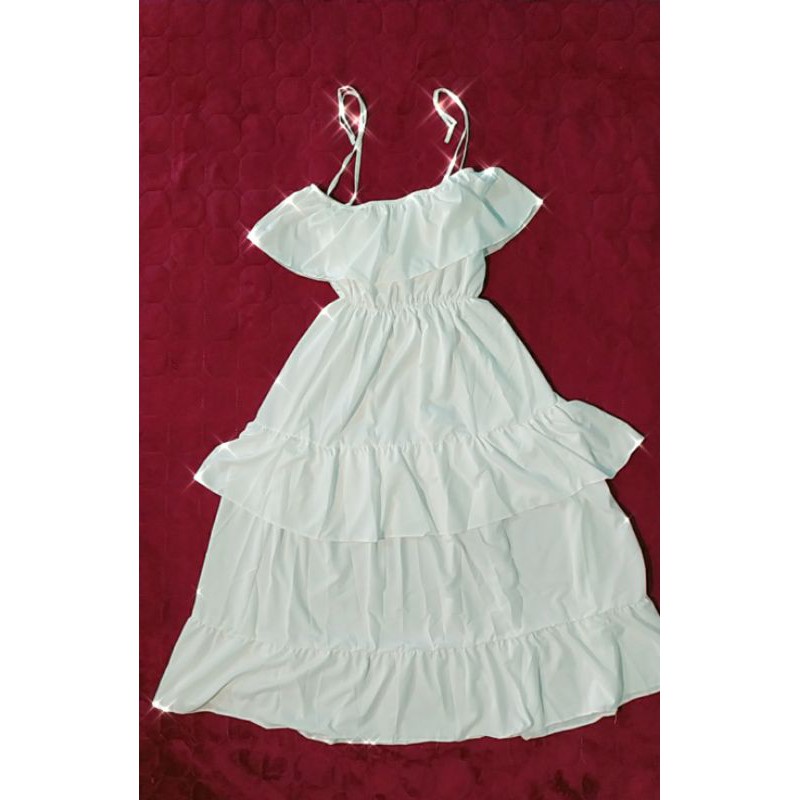 Maxi trễ vai bèo nhiều tầng công chúa, Đầm Công Chúa kèm video hình ảnh thật | BigBuy360 - bigbuy360.vn