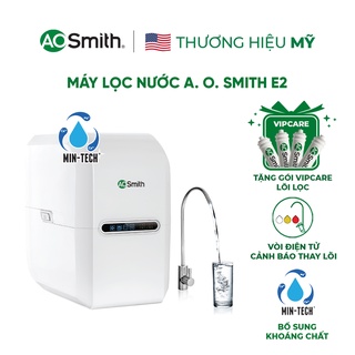 Máy lọc nước A. O. Smith E2 và gói bảo dưỡng máy - thay thế bộ 4 lõi lọc