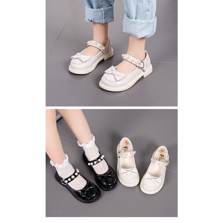 Giày búp bê đế êm da mềm HOT 2023 mã D-958 Quảng Châu cao cấp cho bé từ 3 đến 15 tuổi