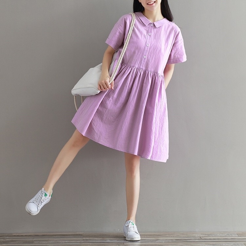 ĐẦM BABYDOLL TÍM NHẠT