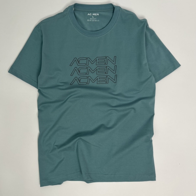 Áo thun nam in hình AC MEN chất liệu cotton cao cấp, áo phông nam cổ tròn
