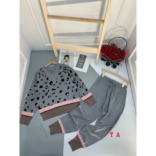 Set bộ len beo cổ v