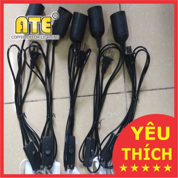 Phụ kiện trang trí đui đèn E27 - DÂY ĐIỆN CÓ PHÍCH CẮM & CÔNG TẮC - MSP: ATE-623 | BigBuy360 - bigbuy360.vn