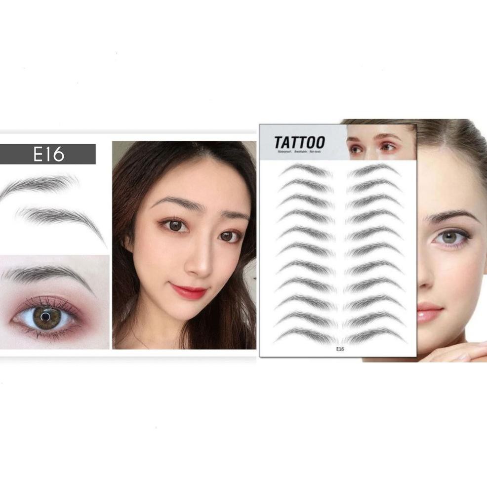 (hàng Mới Về) Miếng Dán Xăm Lông Mày 4d Chống Thấm Nước Tiện Dụng | BigBuy360 - bigbuy360.vn