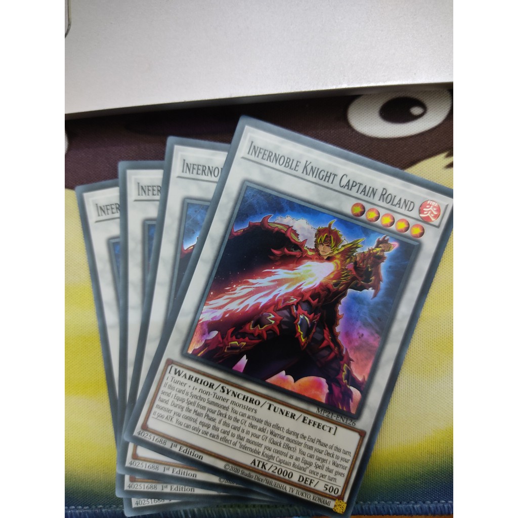 1 lá Thẻ bài Infernoble Knight Captain Roland - MP21-EN126 - Super Rare 1st Edition