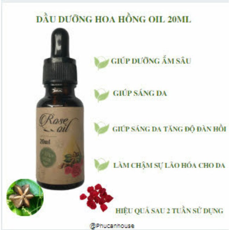 ROSE OIL 100% Natural giúp dưỡng ẩm da ,cung cấp dưỡng chất cho làn da của bạn. | BigBuy360 - bigbuy360.vn