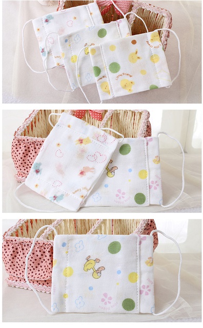 Khẩu trang vải xô cho bé từ sơ sinh đến 1 tuổi