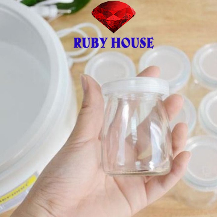 FREESHIP Máy làm sữa chua 8 cốc thủy tinh Chefman CHÍNH HÃNG-Ruby House