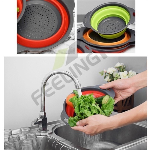 Rổ Rửa Rau Củ Quả Có Thể Gấp Gọn Tiện Dụng Cho Nhà Bếp