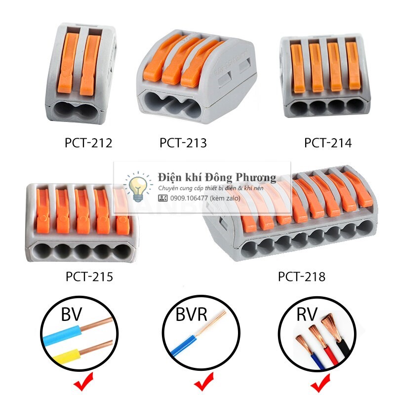 Cút nối dây điện nhanh KV774 / PCT-212~215 [đơn tối thiểu 30k]