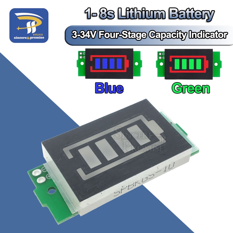Mô Đun Kiểm Tra Dung Lượng Pin Lithium 3.7V 1 / 2 / 3 / 4 / 5 / 6 / 7 / 8S Chuyên Dụng