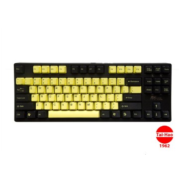 [Mã SKAMA07 giảm 8% đơn 250k]Phụ kiện Keycaps độ bàn phím Gaming Tai-Hao Double Shot PBT Yellow/Black -Nano