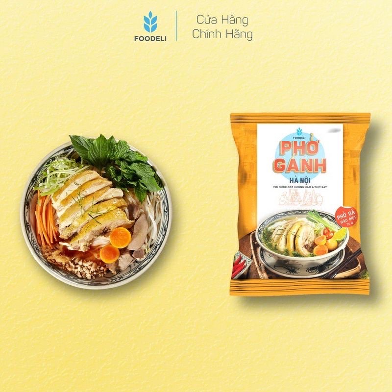 Phở Gánh Hà Nội Ăn Liền Foodeli Gói 75g