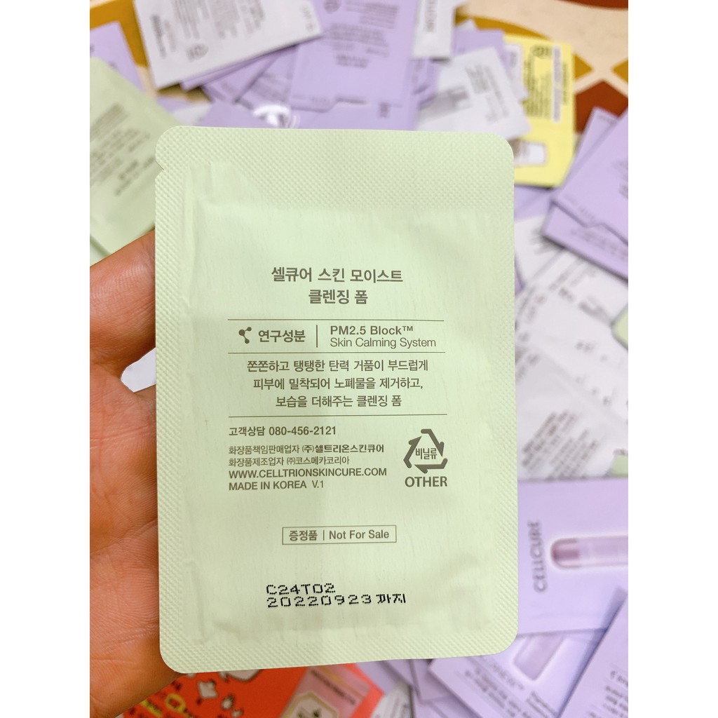 [Gói dùng thử] Sữa rửa mặt trắng sáng mịn màng Cellcure Skin Moist Cleansing Foam 3ml | BigBuy360 - bigbuy360.vn