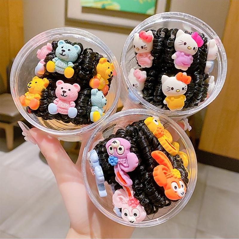 PVN50798 Dây Buộc Tóc Gắn Tóc Giả Bằng Cao Su Phong Cách Hàn Quốc Thời Trang Cho Bé Gái Giá Rẻ