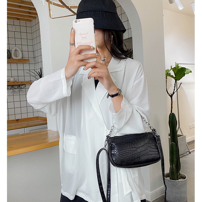 [FREESHIP]TÚI ĐEO CHÉO NỮ ,TÚI ĐEO CHÉO DA CS XÍCH TRẮNG DH118 | BigBuy360 - bigbuy360.vn